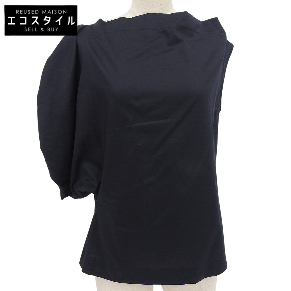 Vivienne Westwood ANGLOMANIA Asymmetrical Design Blouse Top Women's Black 42 Top
