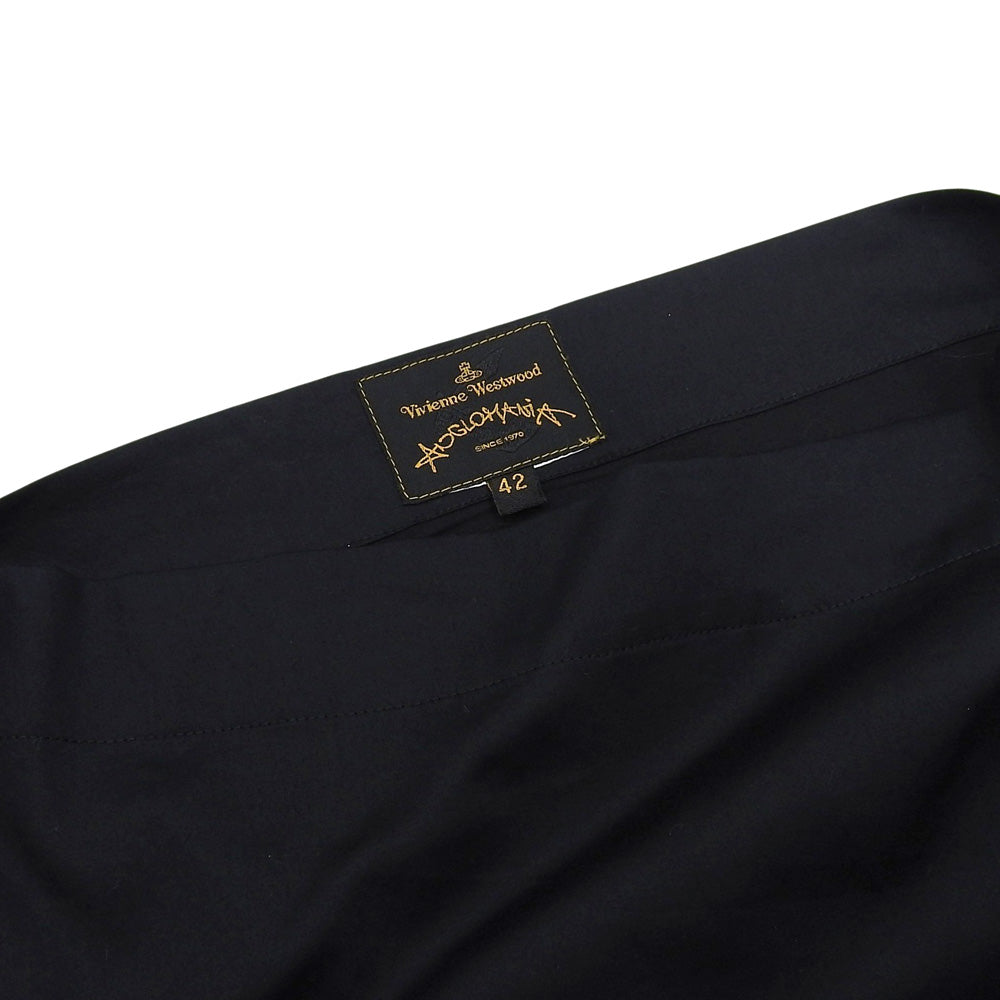 Vivienne Westwood ANGLOMANIA Asymmetrical Design Blouse Top Women's Black 42 Top