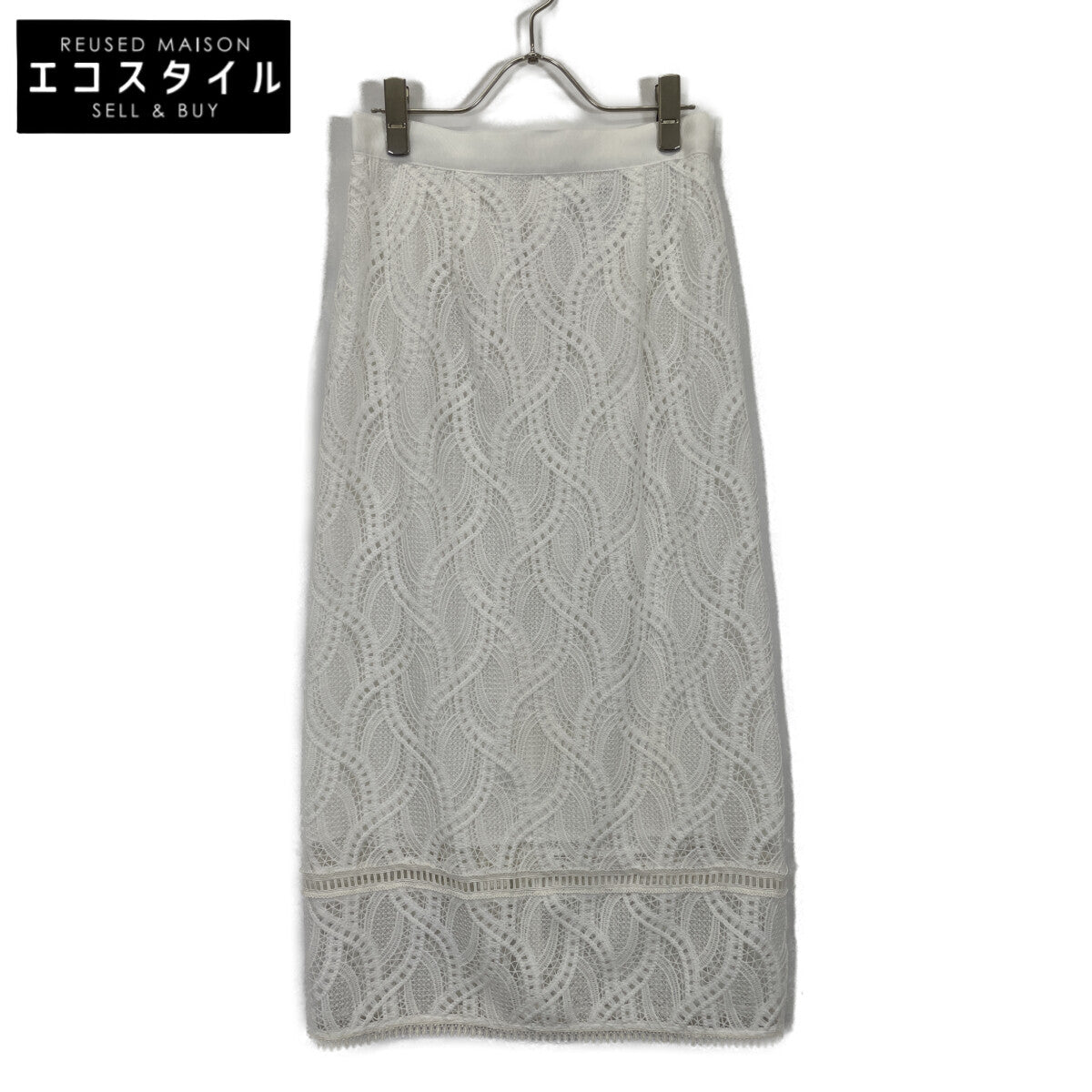 ×Otona Hyakka 24/03/14 22:06:15 White Lace Skirt Skirt 38 Women's
