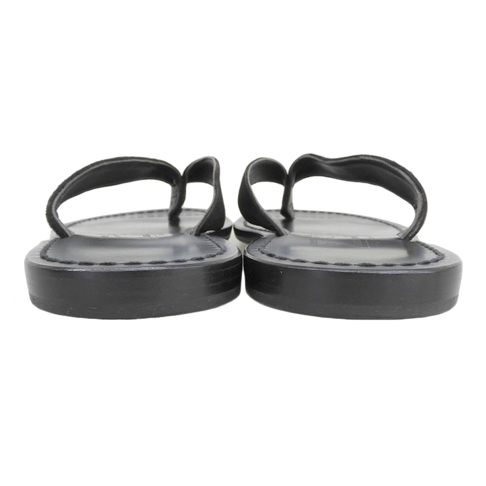 Amedeo Canfora Capri アメディオカンフォラカプリ 美品 レザー ALAN BLACK SUEDE SANDAL シューズ メンズ 黒 ブラック 42 シューズ