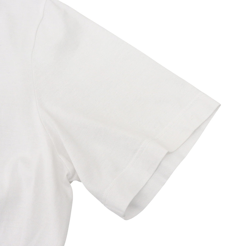 HERMES エルメス コットン100% ドラゴンプリント Tシャツ トップス メンズ ホワイト S 92-5771 トップス