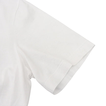 HERMES エルメス コットン100% ドラゴンプリント Tシャツ トップス メンズ ホワイト S 92-5771 トップス