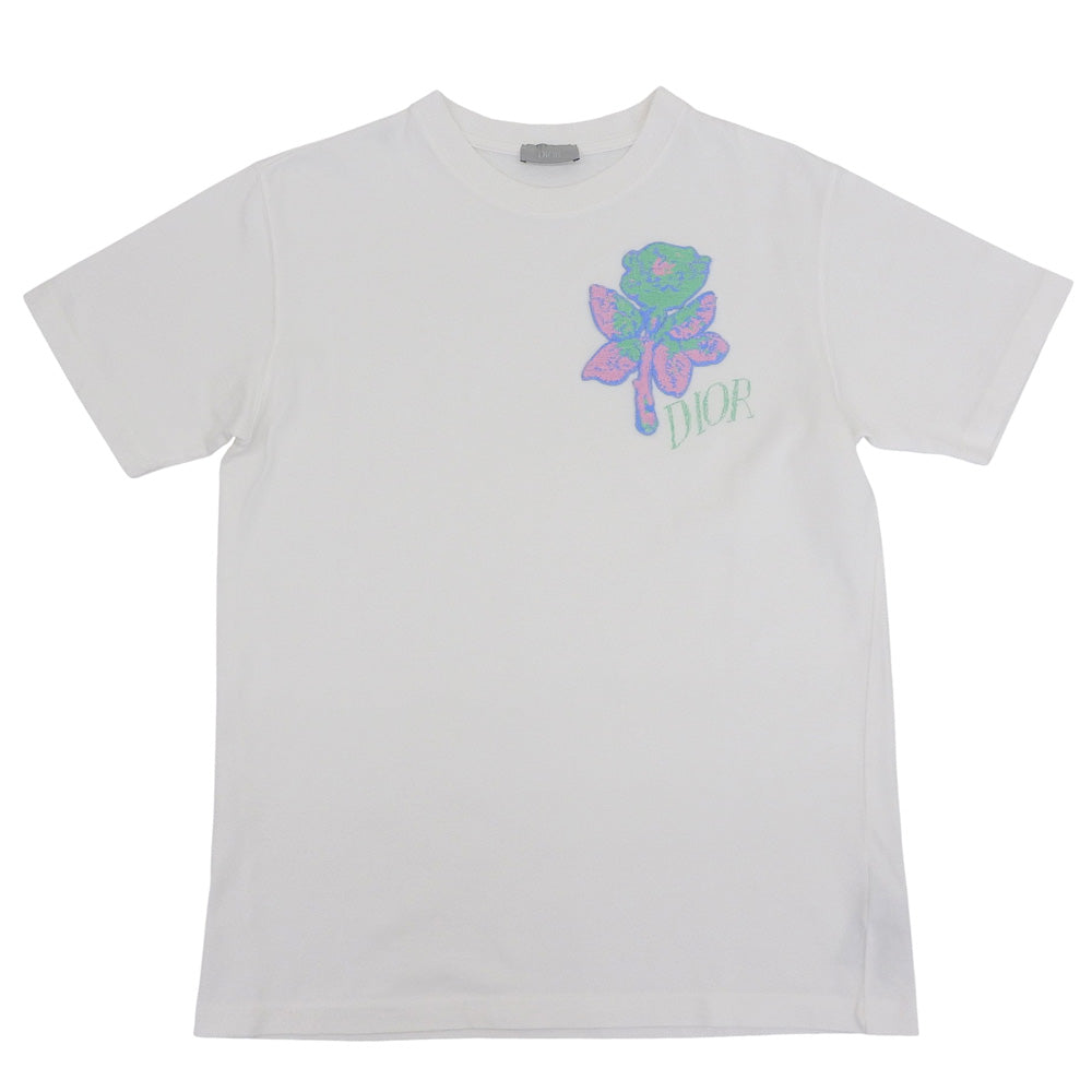 DIOR Dior Cotton T-shirt Top Men's White XS 943J605D0554 Top