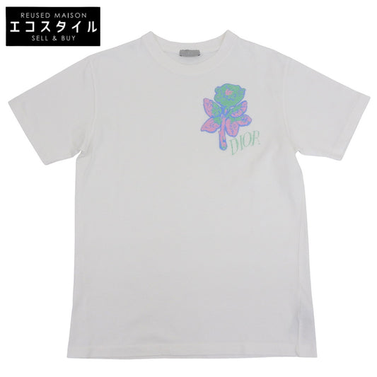 DIOR Dior Cotton T-shirt Top Men's White XS 943J605D0554 Top