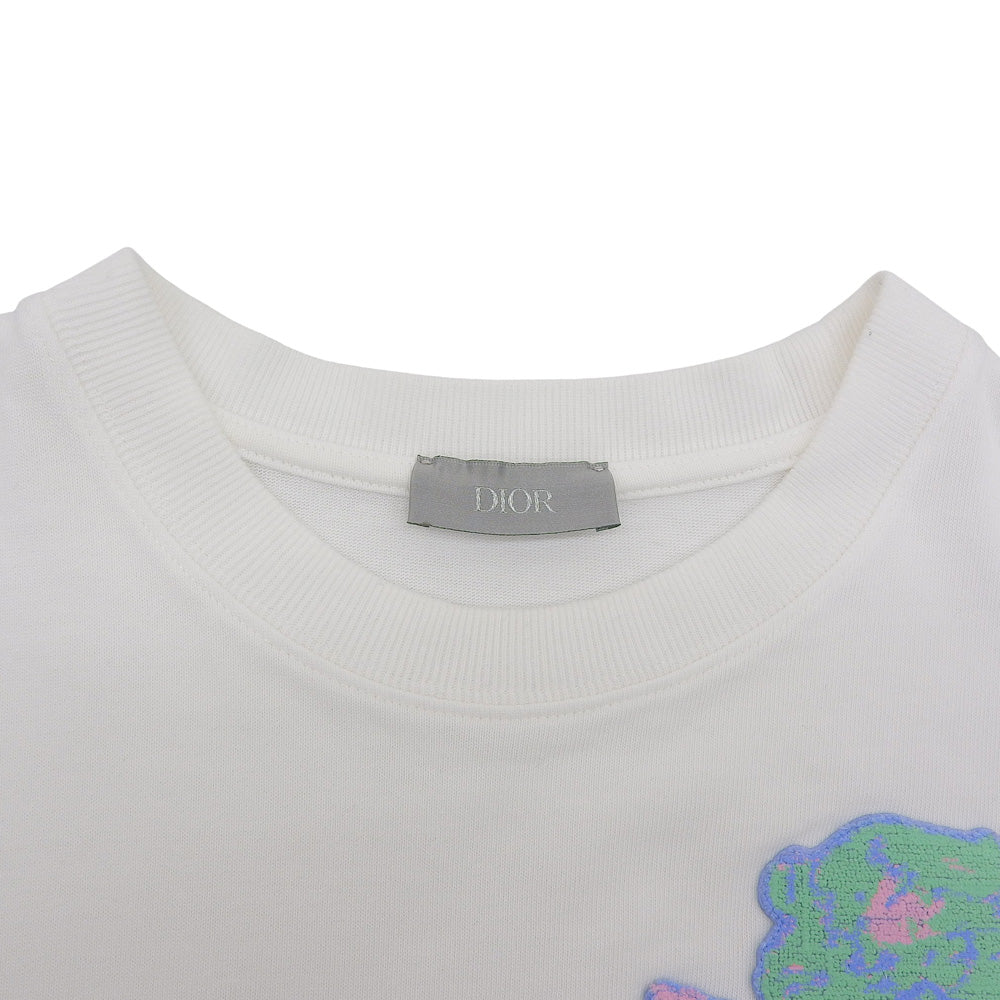 DIOR ディオール コットン Tシャツ トップス メンズ 白 ホワイト XS 943J605D0554 トップス