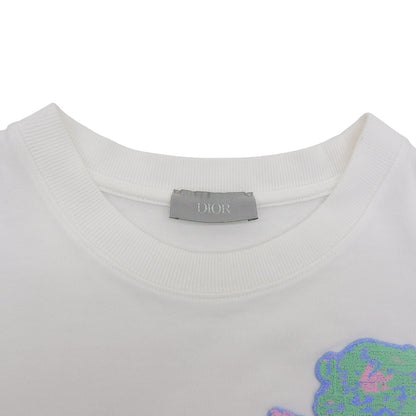 DIOR ディオール コットン Tシャツ トップス メンズ 白 ホワイト XS 943J605D0554 トップス