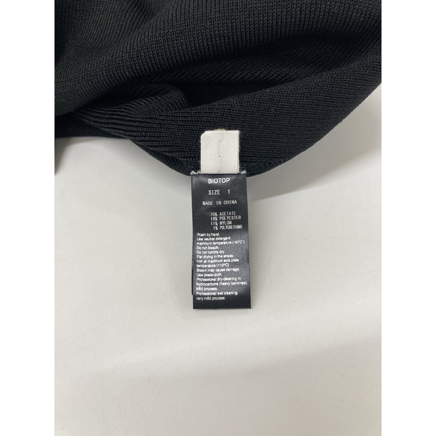 e BIOTOP Yo BIOTOP Black Long knit dress Dress Dress
