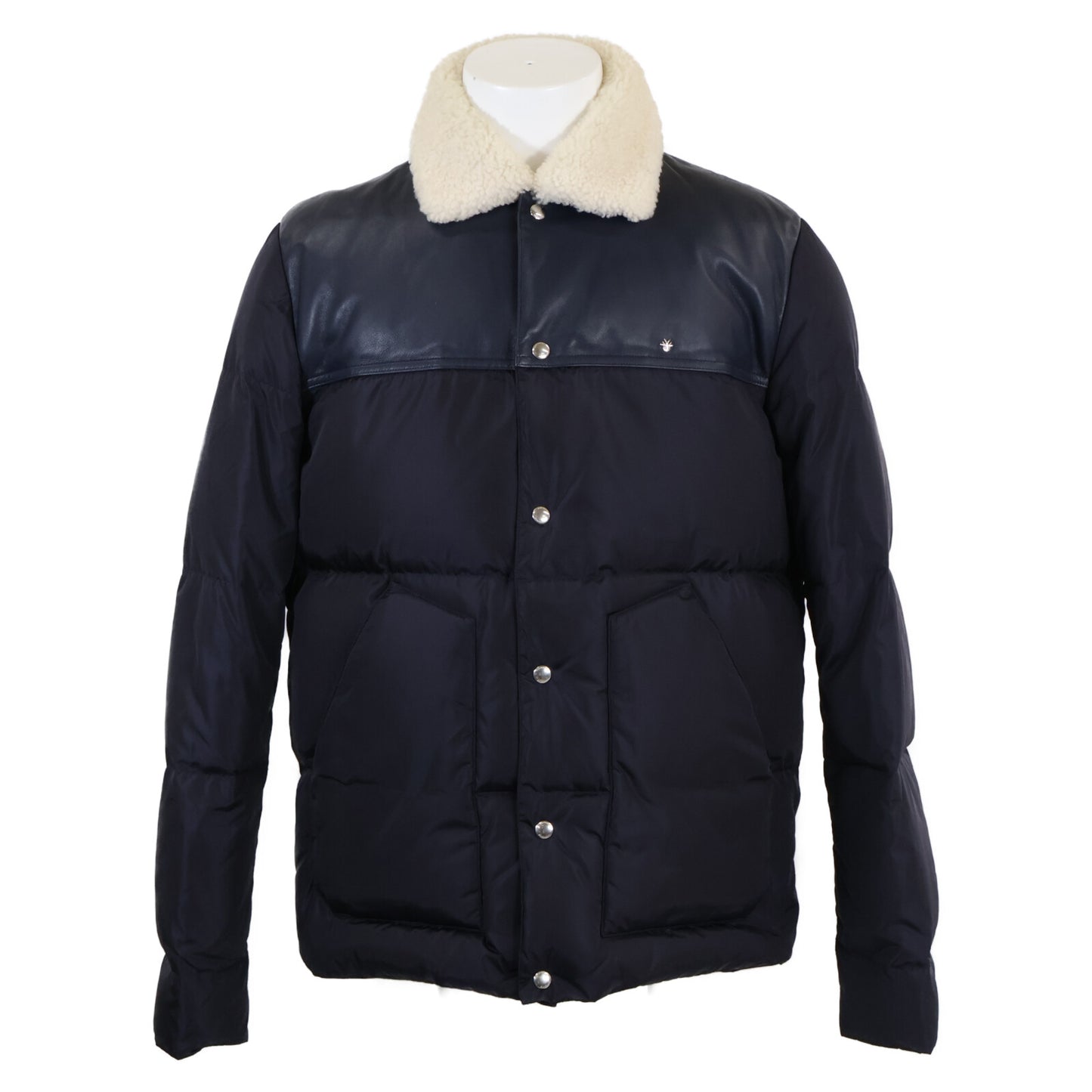 [Domestic Authorized] 863C422H3830 Boa Collar Yoke Lamb Leather Transition Down Jacket 50 Men's