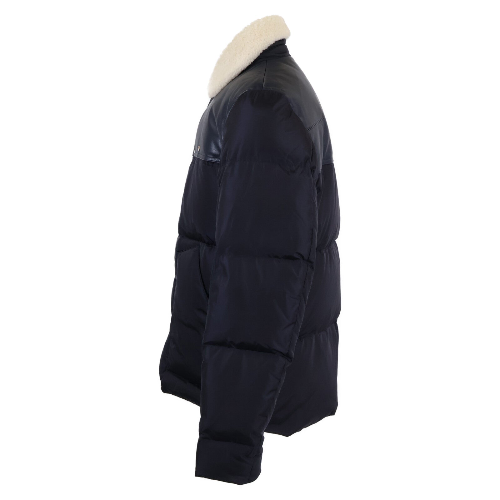 [Domestic Authorized] 863C422H3830 Boa Collar Yoke Lamb Leather Transition Down Jacket 50 Men's