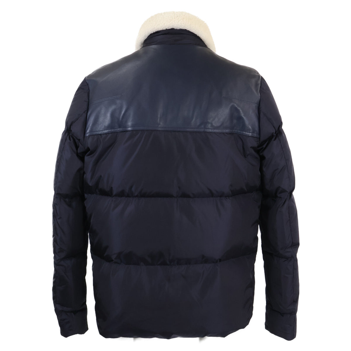 Dior HOMME Dior Homme [domestic authorized product] 863C422H3830 shearling collar yoke lamb leather-paneled down jacket