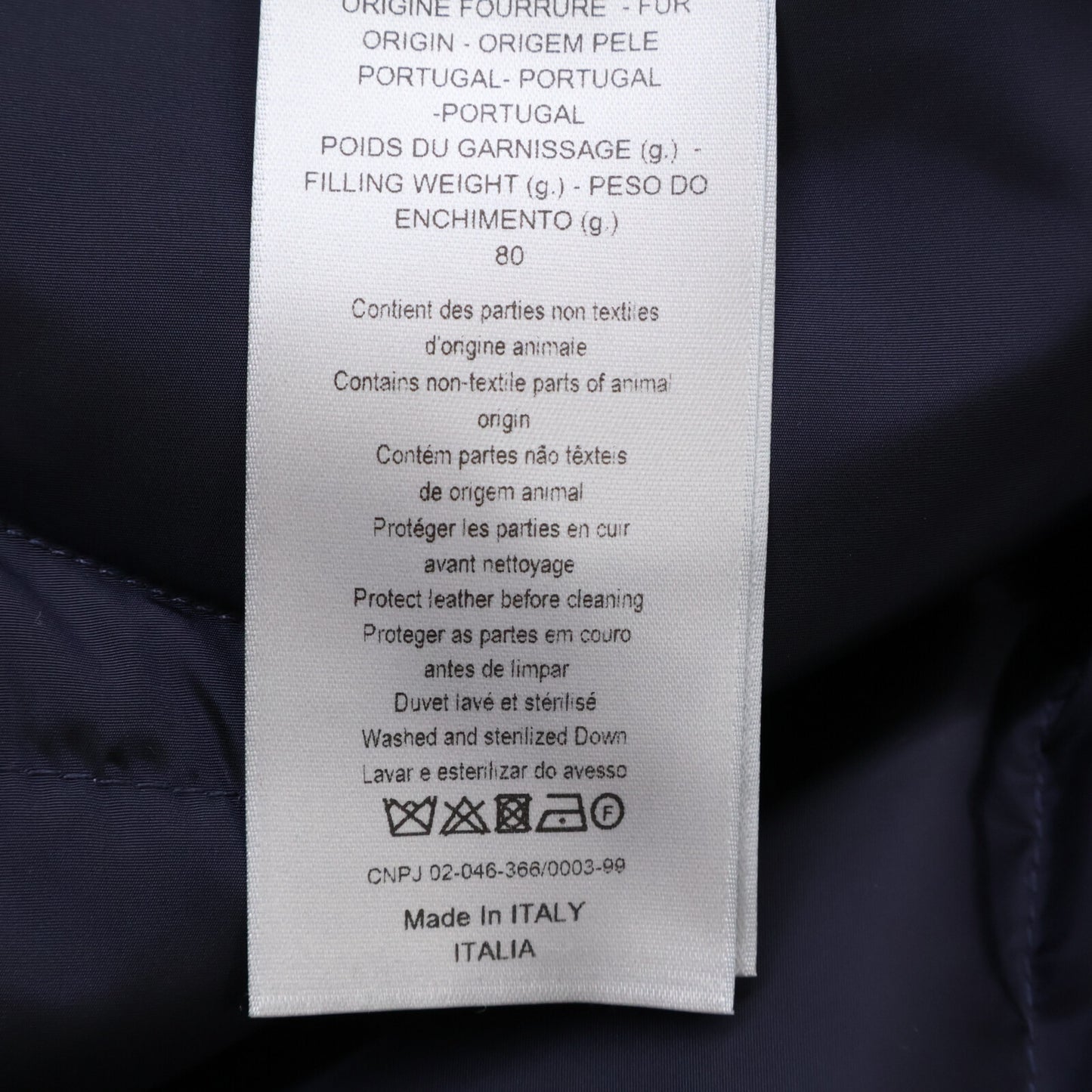 [Domestic Authorized] 863C422H3830 Boa Collar Yoke Lamb Leather Transition Down Jacket 50 Men's
