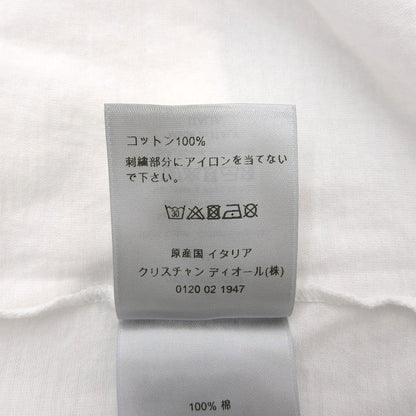 DIOR ディオール コットン ロゴ刺繍 Tシャツ トップス メンズ ホワイト M 033J600D0589 20AW トップス