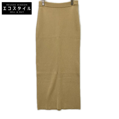 Plage 25SS beige mercerized cotton knit skirt