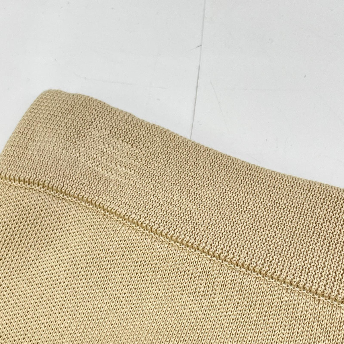 Plage 25SS beige mercerized cotton knit skirt