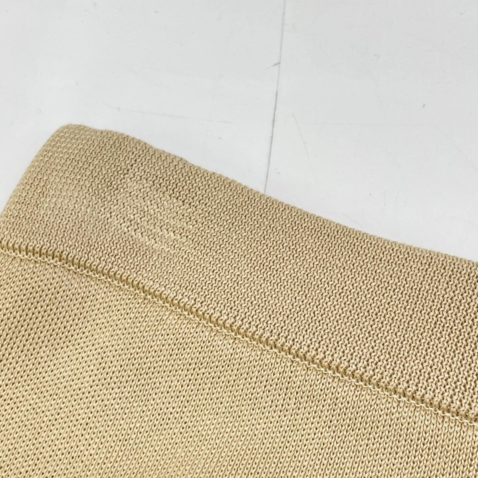 Plage 25SS Beige Mercerized Cotton Knit Skirt for Women