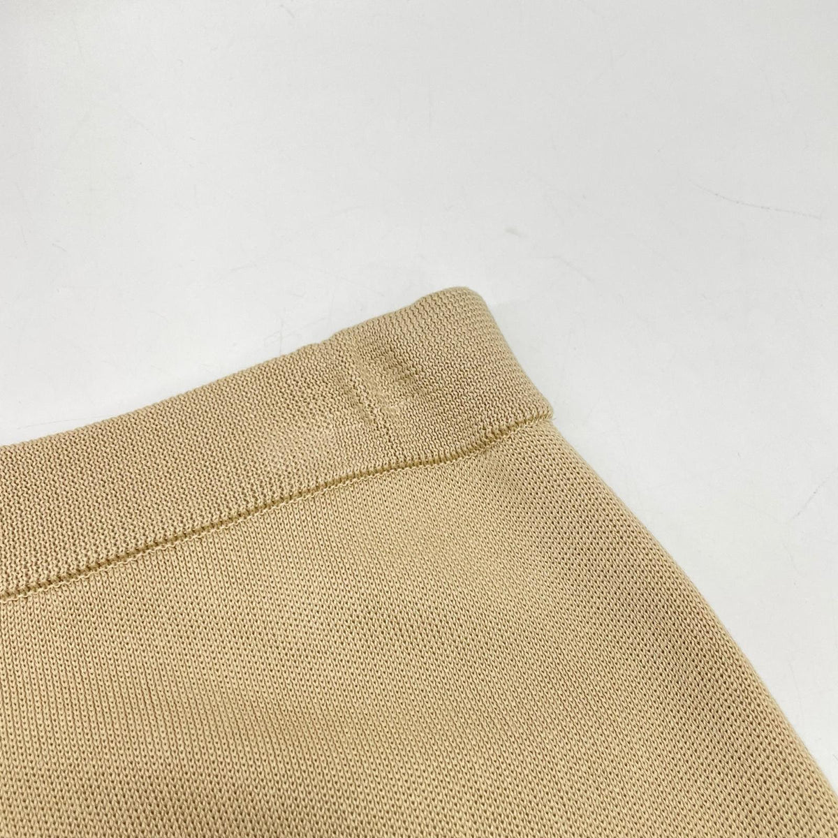 Plage 25SS beige mercerized cotton knit skirt