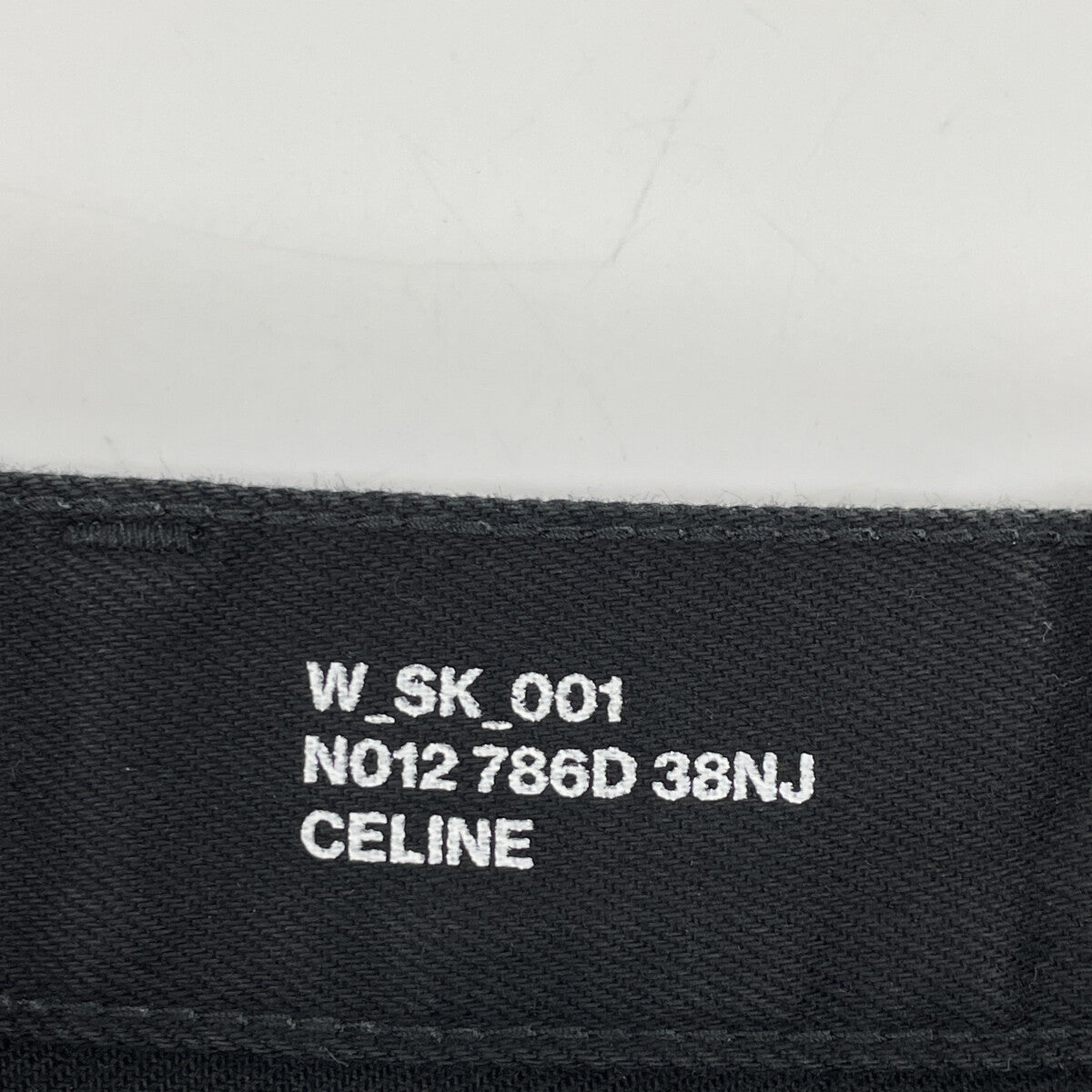 CELINE セリーヌ エディ期 W SK 001 N012 786D 38NJ ブラック コットン デニムパンツ ボトムス