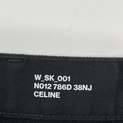 CELINE セリーヌ エディ期 W SK 001 N012 786D 38NJ ブラック コットン デニムパンツ ボトムス