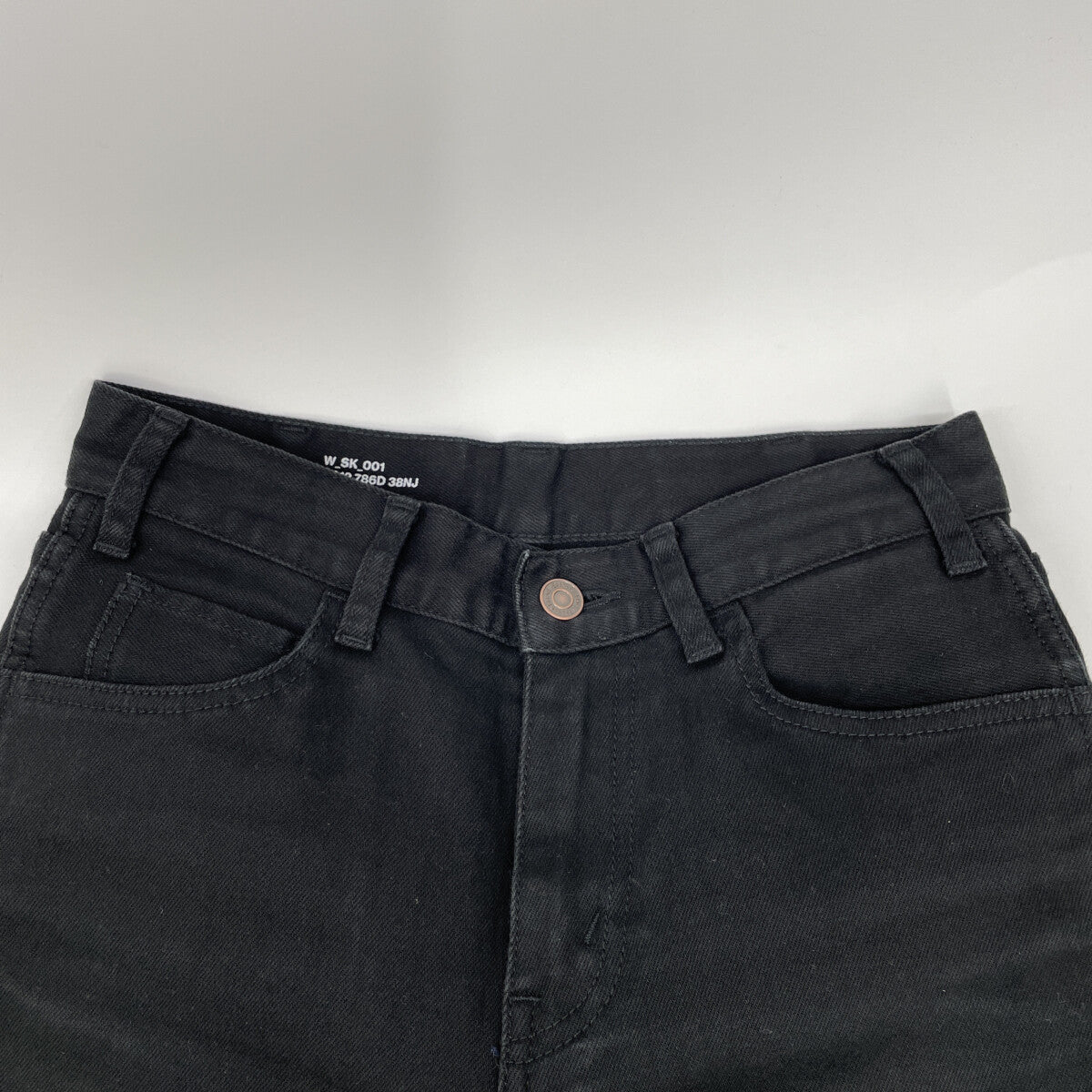 CELINE セリーヌ エディ期 W SK 001 N012 786D 38NJ ブラック コットン デニムパンツ ボトムス