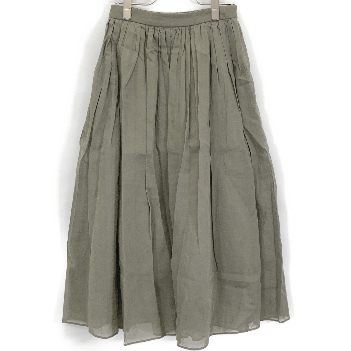 MACKINTOSH LONDON マッキントッシュロンドン カーキ コットン シアー ロングスカート スカート