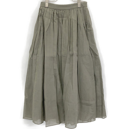MACKINTOSH LONDON マッキントッシュロンドン カーキ コットン シアー ロングスカート スカート