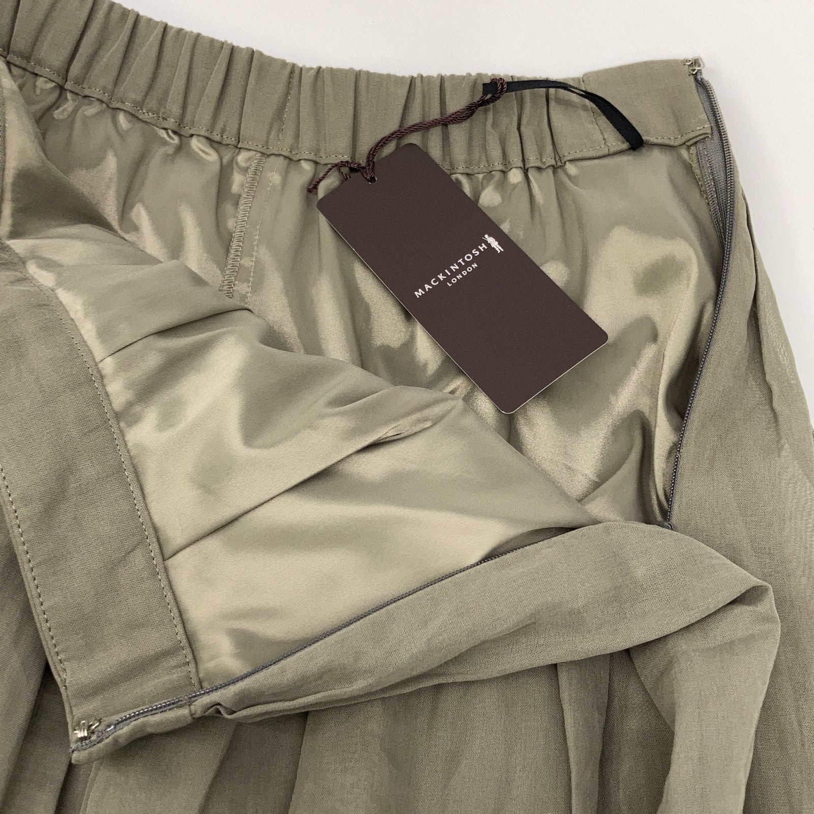 MACKINTOSH LONDON マッキントッシュロンドン カーキ コットン シアー ロングスカート スカート