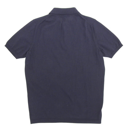 27-Gauge Cotton Knit Polo Top Men's Navy 46 JU5114 Top 46 Men's