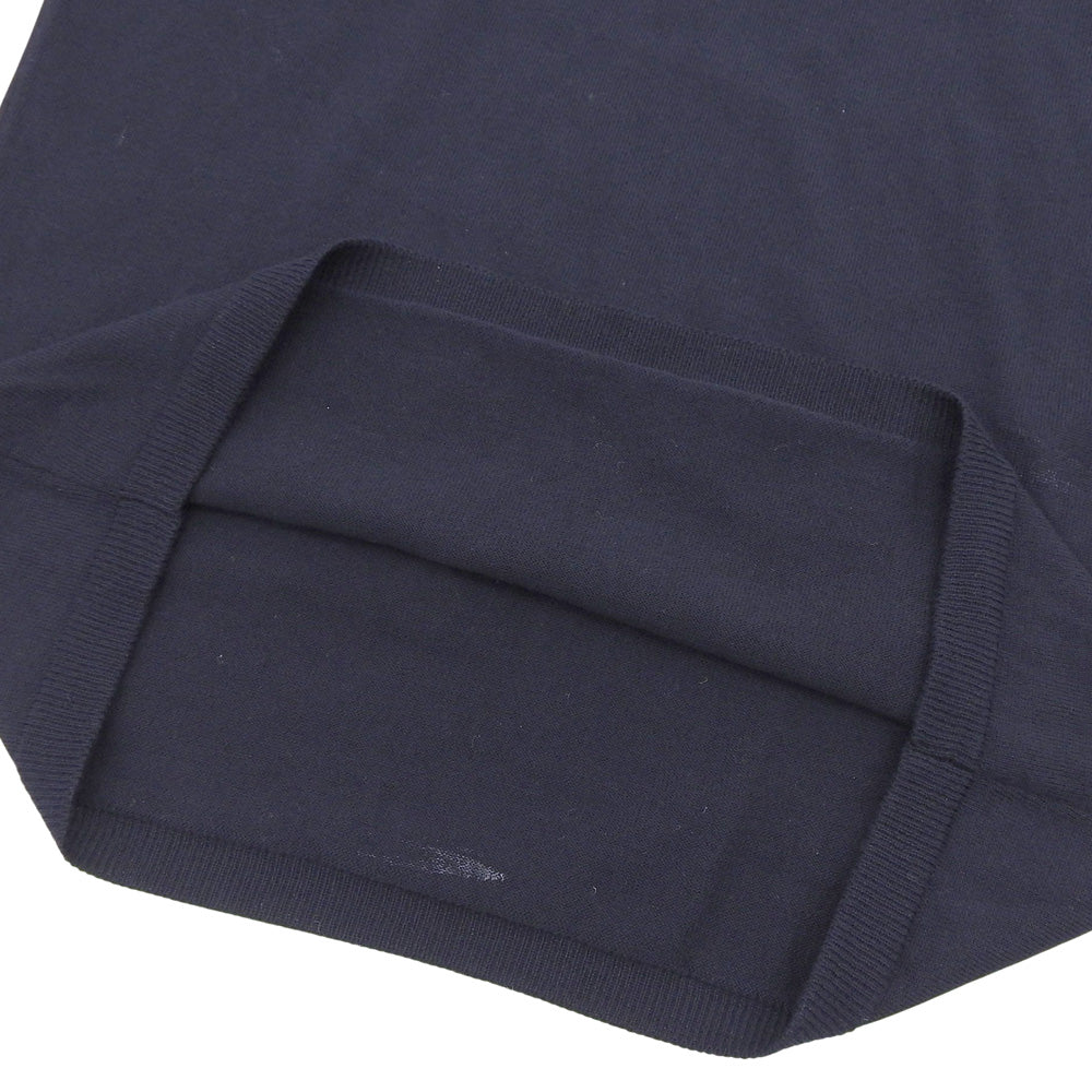 27-Gauge Cotton Knit Polo Top Men's Navy 46 JU5114 Top 46 Men's