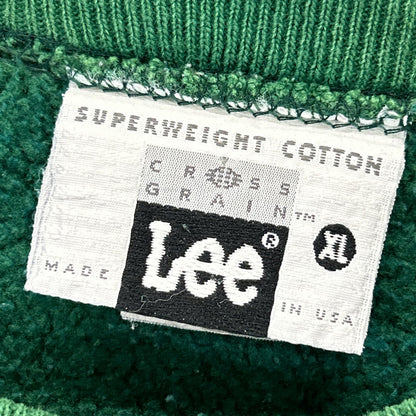 90年代美国制造 绿色印花卫衣 Reverse Weave 上衣 XL 男式