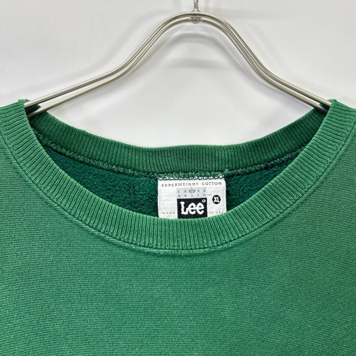 90年代美国制造 绿色印花卫衣 Reverse Weave 上衣 XL 男式