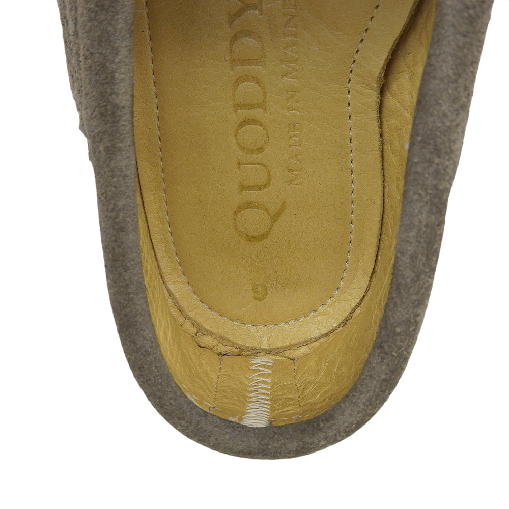 QUODDY クオディ スウェード デッキシューズ シューズ メンズ カーキ 9 シューズ 9