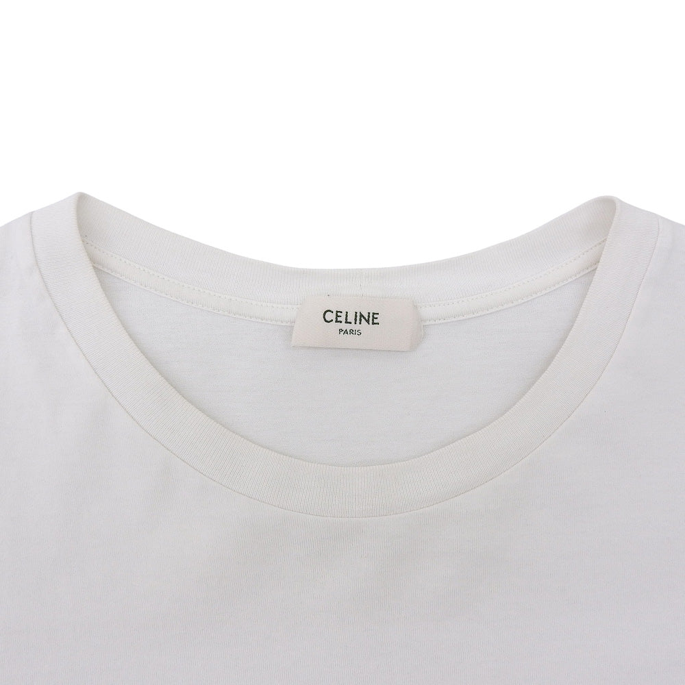 CELINE 赛琳 棉质徽标 T 恤 上衣 男士 白色 M 2X43C671Q.01EA 上衣