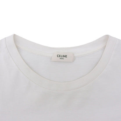 CELINE 赛琳 棉质徽标 T 恤 上衣 男士 白色 M 2X43C671Q.01EA 上衣