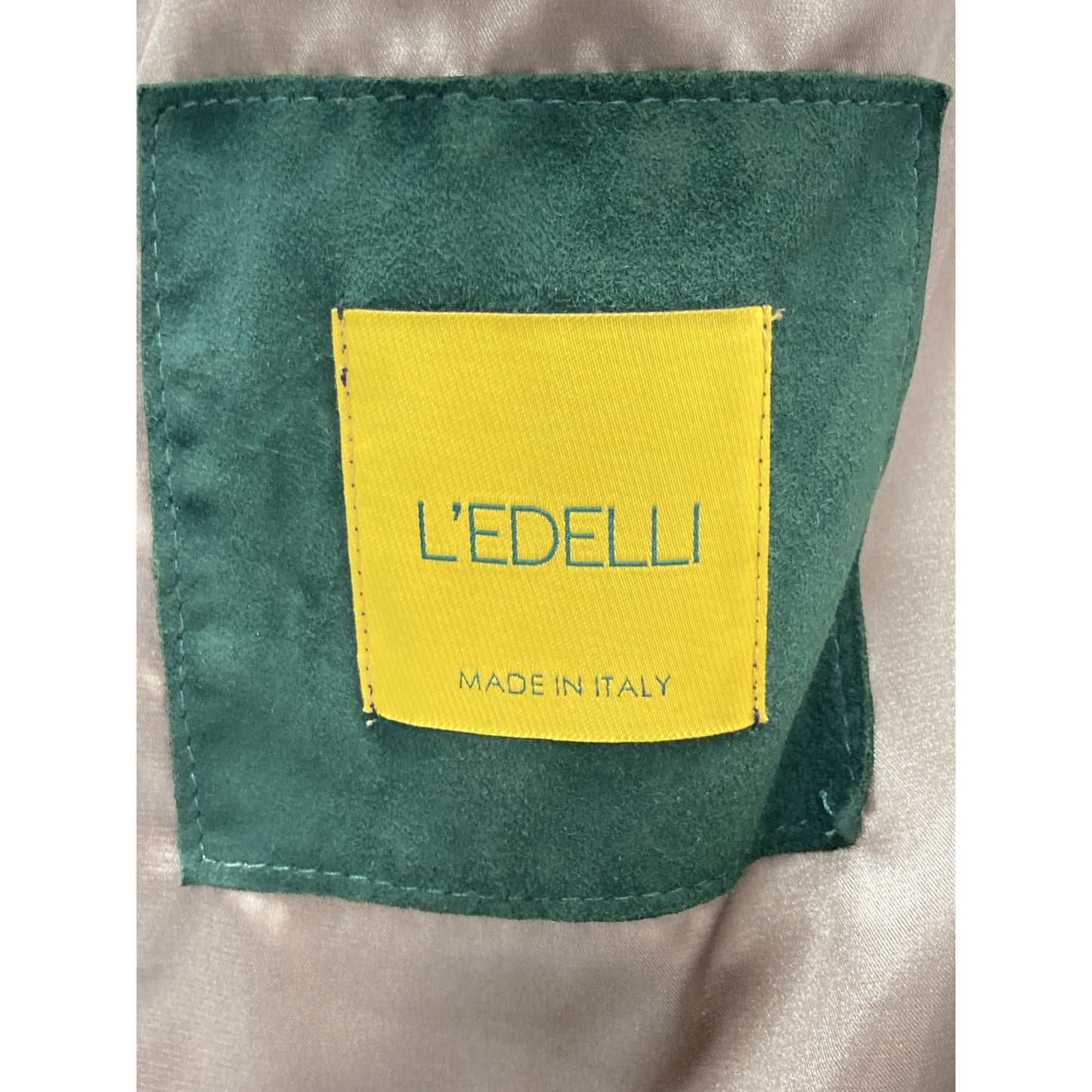 L'EDELLI レデッリ ブラウン ラム スエードレザー ライダース ジャケット ジャケット