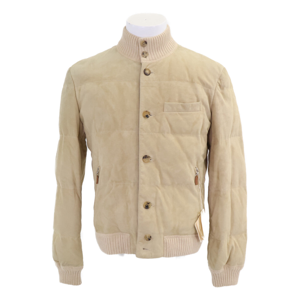 BRUNELLO CUCINELLI ブルネロクチネリ スエード 裏地カシミヤ ジップアップ ジャケット