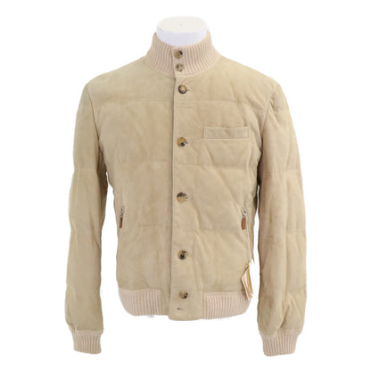 BRUNELLO CUCINELLI ブルネロクチネリ スエード 裏地カシミヤ ジップアップ ジャケット