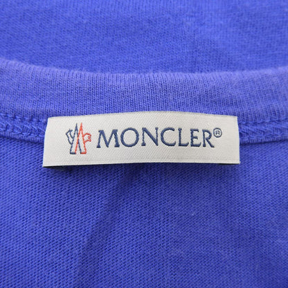 MONCLER 盟可睐 徽标贴片 短袖 T恤 上衣 男款 蓝色 S 上衣