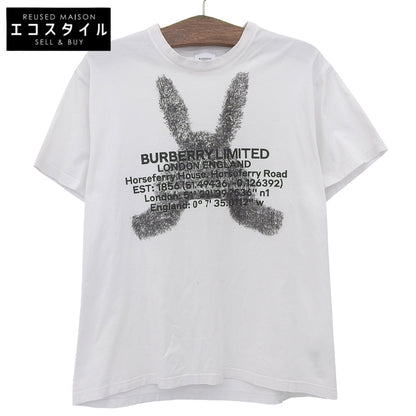 BURBERRY RABBIT LOGO TEE Cotton Tops Men's White M 8049565 Tops