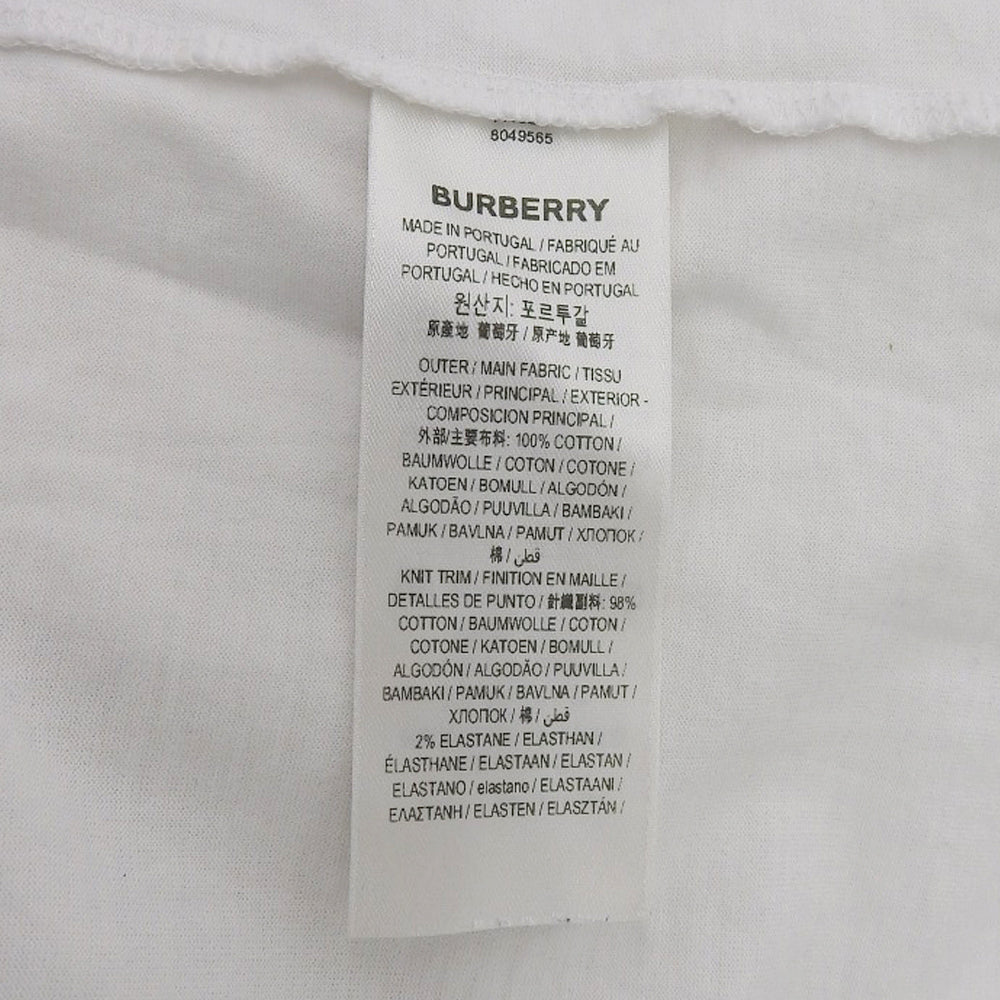BURBERRY バーバリー RABBIT LOGO TEE コットン トップス メンズ 白 ホワイト M 8049565 トップス