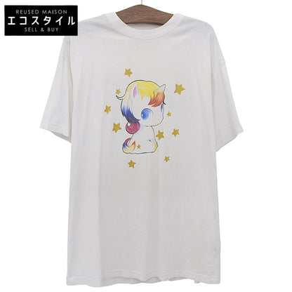 VETEMENTS ヴェトモン コットン ユニコーン プリント Tシャツ トップス メンズ 白 ホワイト XS UAH21TR563 20AW トップス