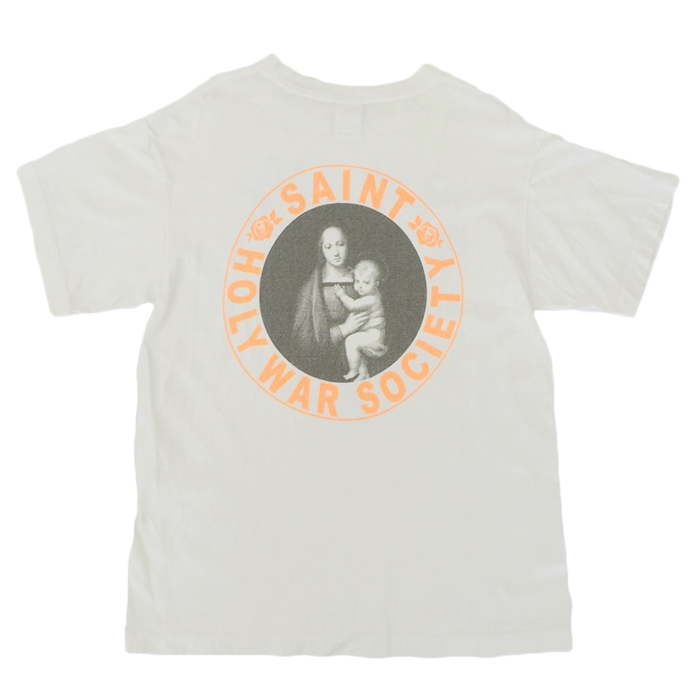 SAINT MICHAEL Heart T-Shirt Cotton Tops Men's White M 21SS SM-A21-0000-005T Tops