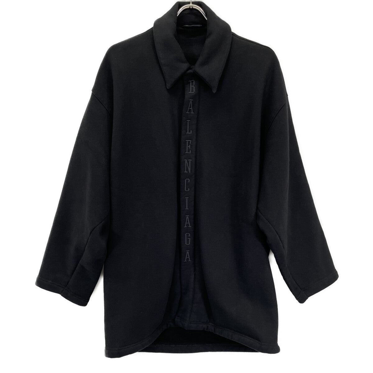 BALENCIAGA バレンシアガ 20AW 641628 ブラック バスケットボール コクーン シャツジャケット ジャケット
