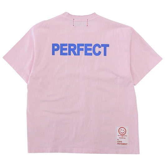 Perfect Ribs Perfect Ribs Excellent Condition ART LOVE MUSIC Half Sleeve Shirt Top Men's Pink M PR312017A 23SS Top
