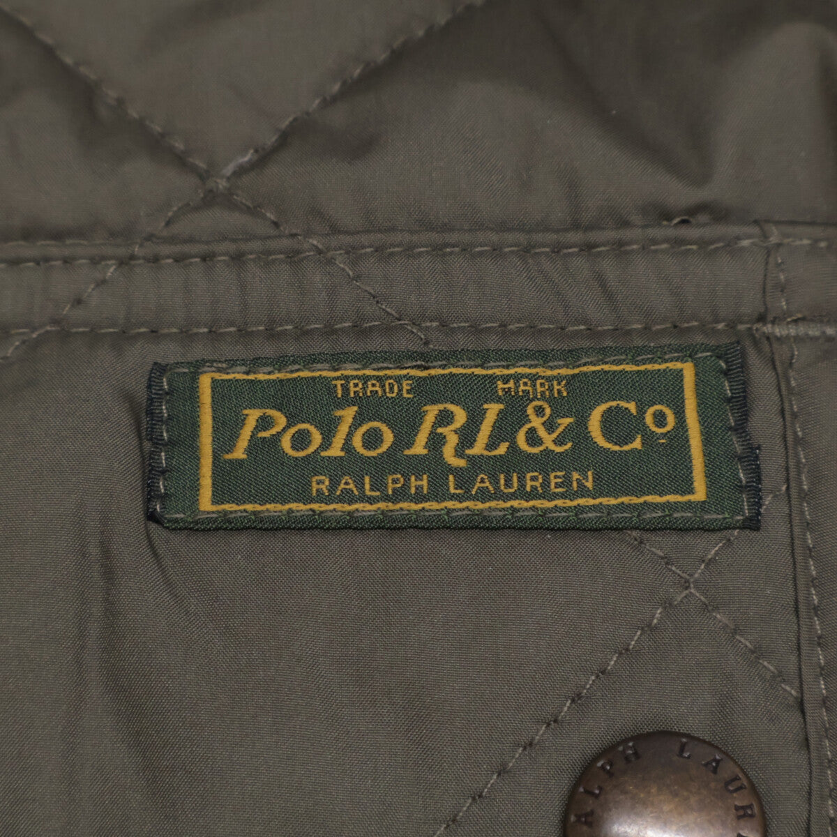 POLO RALPH LAUREN Khaki Olive Quilted Liner Jacket