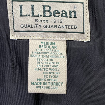 L.L.Bean L.L.Bean made in Turkey brown leather A-2 flight jacket jacket