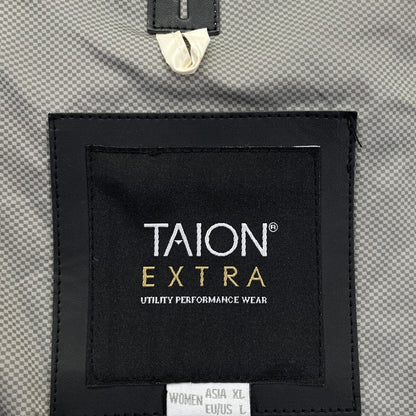 TAION White EXTRA Quilted Down Jacket with Eco-Fur Trim Jacket