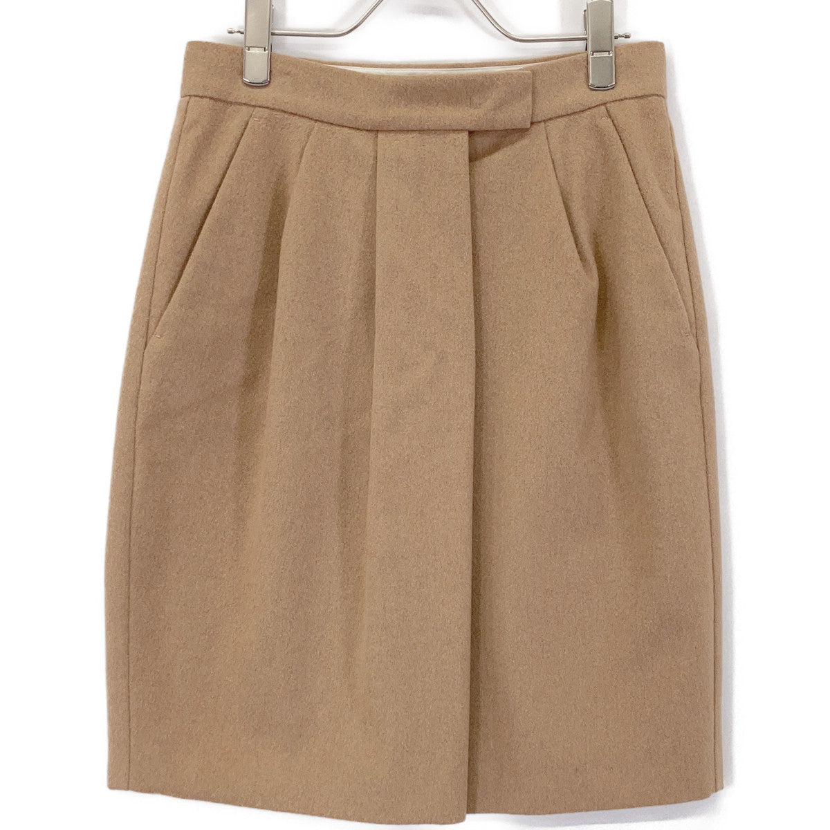 110602936 Camel 100 Medium Length Skirt Women's