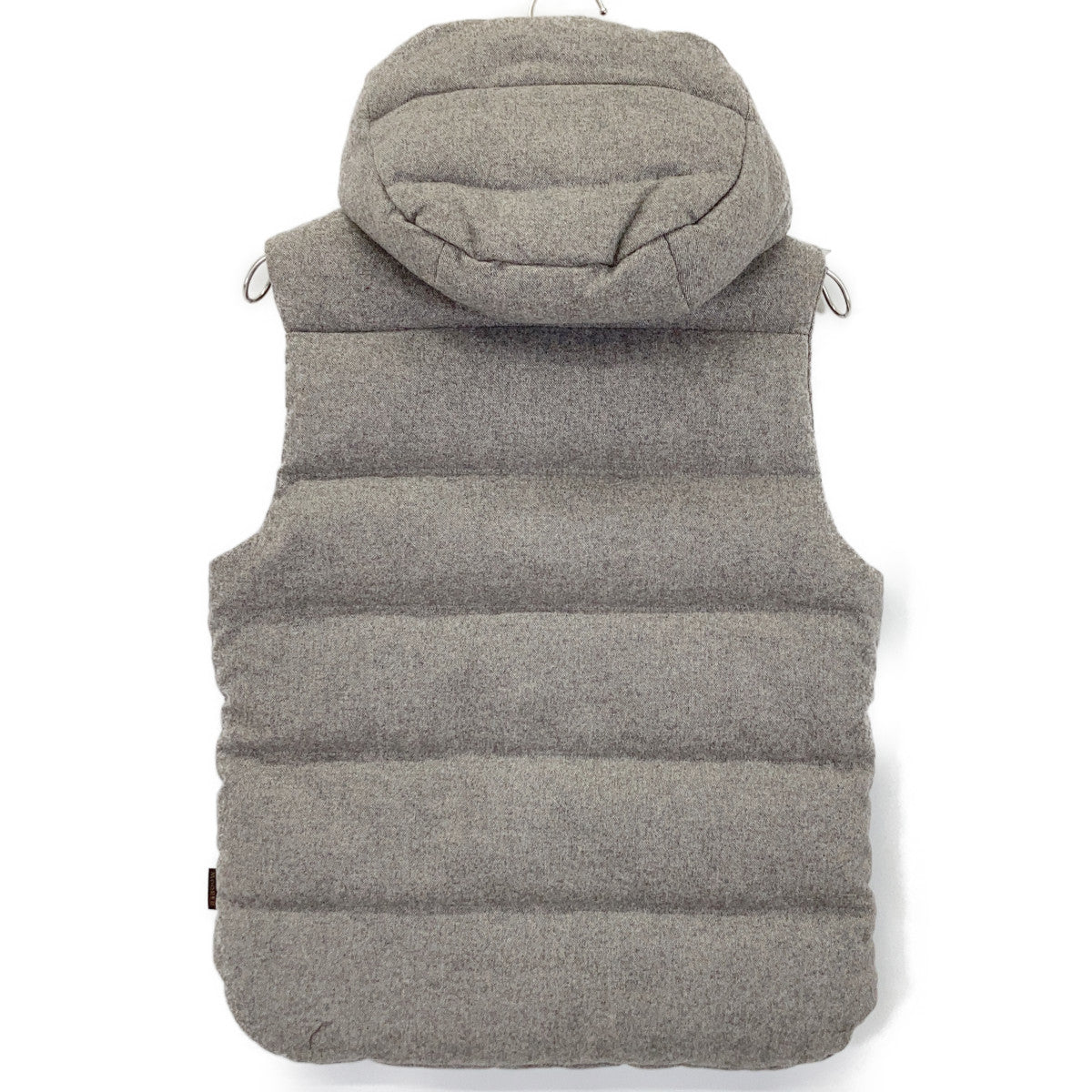 Gray wool x silk FORT TL down vest vest 44 men's