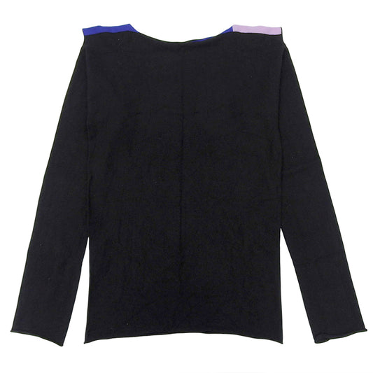 美品 IKKO TANAKA ボートネック ニットソー トップス レディース ブラック 3 PP01-KK772 20SS トップス 3 レディース
