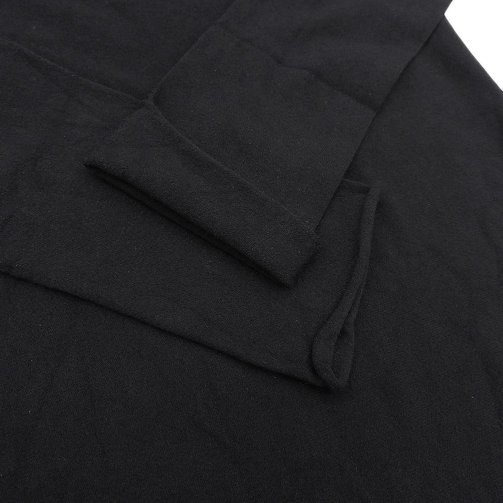 Excellent condition IKKO TANAKA Boat Neck Knitsaw Top for Women, Black, Size 3, PP01-KK772, 20SS Top, Size 3, Women's